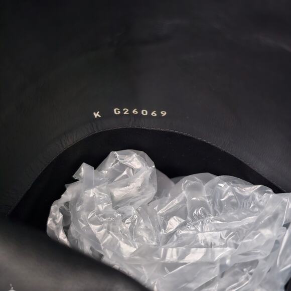 Chanel CC Knee High Tall Riding Boot Size 40 US 9 9.5 Black Pebble Leather - Picture 15 of 15